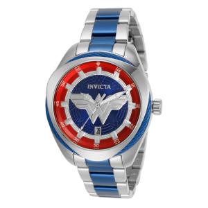 Relgio feminino da Mulher Maravilha da DC Comics - 38 mm. Ao. Azul 31731