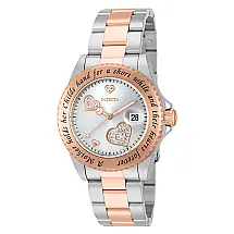 Relgio feminino anjo - 40 mm. Ao. Ouro Rosa 14731
