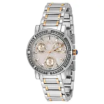 Relógio Feminino de Quartzo Angel, Invicta 35831, Prata e Ouro Rosa