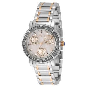 Relógio Feminino de Quartzo Angel, Invicta 35831, Prata e Ouro Rosa