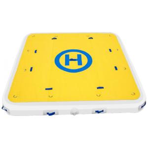 Plataforma Inflável para 2 a 4 Pessoas com Bomba de Ar e Bolsa de zenamento, VEVOR Inflatable Dock Platform 8 x 6 ft, Amarelo