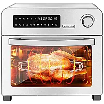 Fritadeira Elétrica 23L Multifuncional com Painel de Controle Digital, 1700W, 110v, KOGNITA 24.3 QT Air Fryer Toaster Oven, Prateado