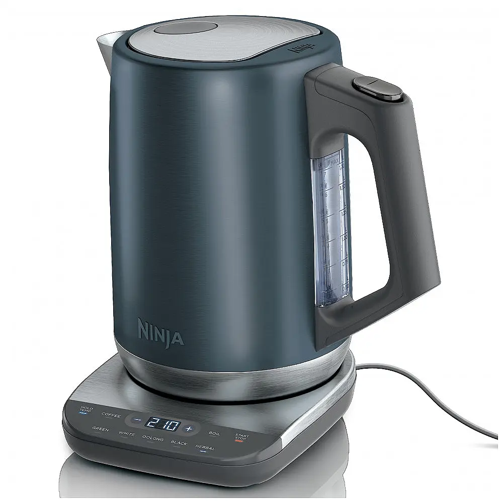 Chaleira Elétrica 1,7L com Controle de Temperatura Preciso, 110V 1500W, Ninja KT200BL, Azul