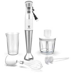 Mixer com 8 Velocidades e Acessórios, Aço Inoxidável, 250W, 110v, UTALENT U 3373, Branco