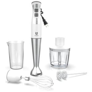Mixer com 8 Velocidades e Acessórios, Aço Inoxidável, 250W, 110v, UTALENT U 3373, Branco