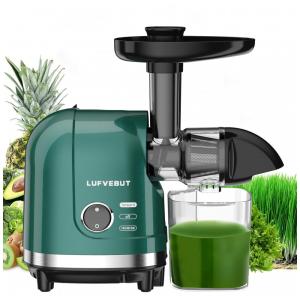 Centrifuga de Frutas com Prensa a Frio, Polpa Separada, Motor Silencioso, de Fácil de Limpar, 110V 200W, LUFVEBUT, Verde