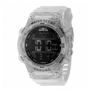 Relógio Masculino Digital Invicta Racing 52mm Transparente Branco 49041