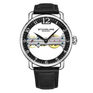 Relógio Masculino Stuhrling Ponte 3914 Mecânico 42mm, Preto