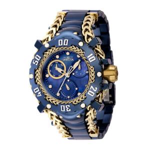 Relgio feminino gladiador com mostrador em madreprola - 43,2 mm. Ouro. Azul Escuro 42241