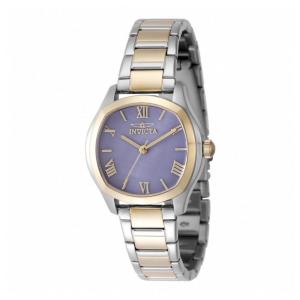 Relógio Feminino Invicta Wildflower com Mostrador Madrepérola 32,5mm, Dourado e Aço 48241