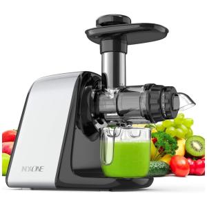 NXONE Centrífuga de Frutas, 3 Velocidades, Aço Inoxidável, 150W, 110V, Preto