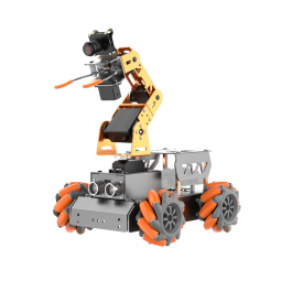 Hiwonder MasterPi – Robô Mecanum com Braço Robótico 5DOF, Câmera HD e Chassi para Raspberry Pi 5 – Kit Programável Python para Iniciantes