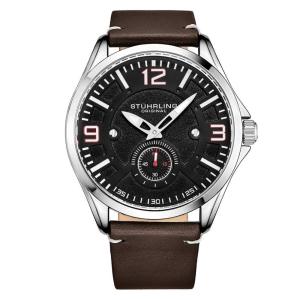 Relógio Masculino Stuhrling Aviator 3934 Quartzo 43mm, Marrom