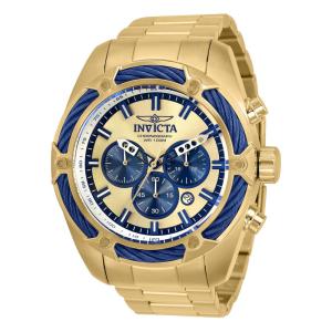 Relógio Masculino de Quartzo Bolt, Invicta 31441, Dourado e Azul