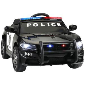 Carro, Carrinho Elétrico 1 Assento 12V, com Luzes de LED e Controle Remoto, TOBBI, Preto