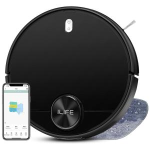 Aspirador de Pó Robô ILIFE A11 com Mapeamento Multinível e Sucção Forte 4000PA, 110V, Preto