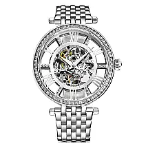 Relógio Automático Delphi 3944 38mm Aço Inoxidável Prateado com Mostrador Prateado Stuhrling