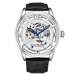 Relógio Masculino Stuhrling Legado 3974 Automático 48mm, Preto