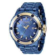 Reserva Especializada Subaqua Swiss Ronda 515 Calibre Relgio Masculino com Mostrador Madreprola - 52mm. Ouro. Azul