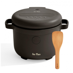 Panela Elétrica de Arroz Our Place Char 6 Xícaras Cerâmica Antiadesiva Lógica Difusa Multiuso 380W