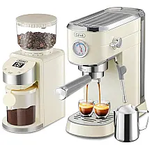 Máquina de Café Expresso Automática com Bocal de Leite, 110V 1350W, Gevi, Branca