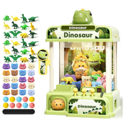 Máquina de Garra Dinossauro STACTCUTE 78 Peças, Mini Arcade Eletrônico 24 cm, USB e Pilhas, Para Crianças 3-8 Anos