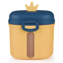 Dispenser Fórmula Bebê Accmor Amarelo Portátil com Colher Nivela 360g