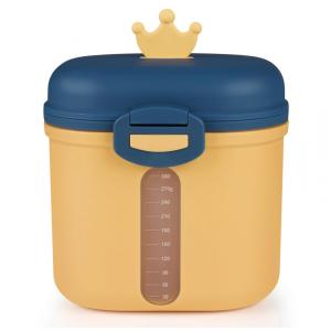 Dispenser Fórmula Bebê Accmor Amarelo Portátil com Colher Nivela 360g