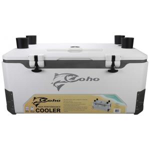 Cooler Térmico Portátil 165 Litros com Isolamento Espesso e Porta Copos, COHO, Branco