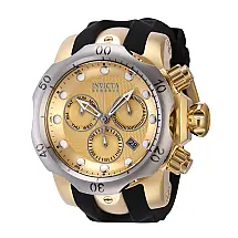 Relógio Masculino Analógico de Quartzo 53.7mm, Invicta Venom 16151, Dourado e Preto