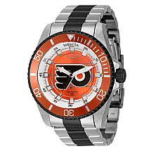 Relógio Masculino NHL Philadelphia Flyers, Invicta ZG42251, Prata e Vermelho