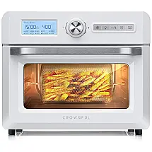 Fritadeira Elétrica AirFryer 10 em 1, Capacidade 18L, 1550W, 110v, CROWNFUL TO5712T UL, Branco