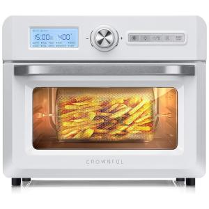 Fritadeira Elétrica AirFryer 10 em 1, Capacidade 18L, 1550W, 110v, CROWNFUL TO5712T UL, Branco