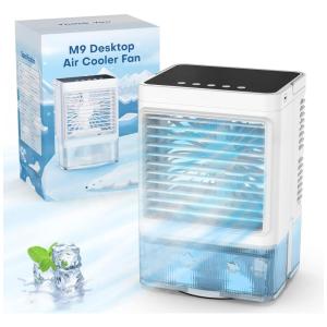 Climatizador Portátil 3 em 1 com 3 Velocidades e 7 Luzes Coloridas, SKYICE, Branco