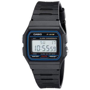 Casual Sport Relógio Masculino F 1, CASIO F 91W 1, Preto