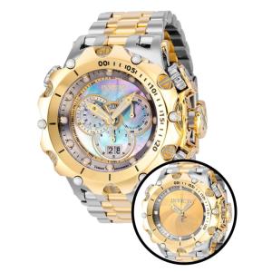 Relógio Masculino Reserve Venom Shutter com Mostrador em Madrepérola, Invicta 35651, Dourado e Prata