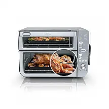 Forno Elétrico Ninja DCT651 Double Stack Pro XL Air Fryer Zona Dupla 12-em-1 Aço Inox 110V