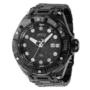 Relógio masculino automático Invicta Ripsaw 2,89 quilates com diamante 52,, aço, preto 38851