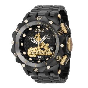 Louis Cardinals Swiss Ronda Z60 Calibre Relgio Masculino - 51mm. Preto 41951