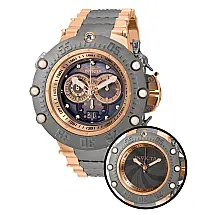 Relógio Masculino Subaqua Shutter com Mostrador Madrepérola Oyster e Metal, Invicta 32951, Cinza e Ouro Rosa