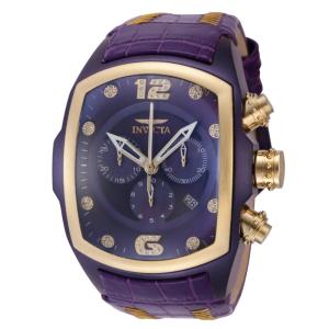 Relógio Masculino Invicta Lupah 0,22 quilates com Diamante e Mostrador Madrepérola 46, Roxo e Dourado 43951