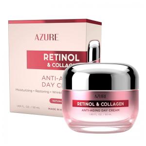 Creme Facial Anti Idade com Retinol e Colágeno para Mulheres, 50ml, AZURE KOSMETICS 689513269014, Rosa
