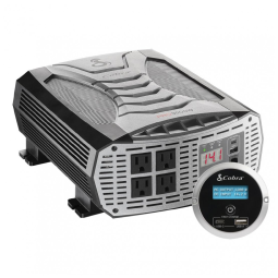 Cobra CPIALCDG1 Inversor de Potência Automotivo 3000W, 4 Tomadas, 2 Porta USB e Controle Remoto