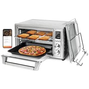 Forno Elétrico de Bancada 30 Litros com 12 Funções, 100 Receitas e 6 Acessórios, 110V 1800W, COSORI, Prata