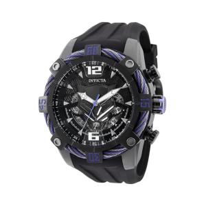 Relgio masculino Marvel Black Panther de caixa aberta - 52 mm. Preto AIC-33161