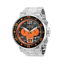 Relógio Masculino NFL Cincinnati Bengals - 52mm. Aço ZG-30261