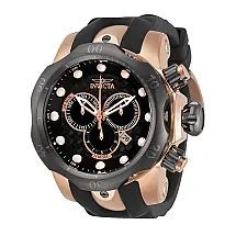 Relógio Masculino Reserve Venom, Invicta 0361, Preto, Ouro Rosa e Cinza