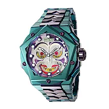 Relógio Masculino Reserve DC Comics Joker, Invicta 44461, Prata, Verde e Roxo