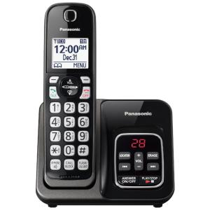 Telefone sem Fio com Secretária Eletrônica e Bloqueio de Chamada, PANASONIC KX TGD630M, Preto