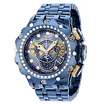 Reserve Venom 2,45 quilates diamante suo Ronda Z60 calibre masculino relgio com mostrador madreprola - 51 mm. Azul